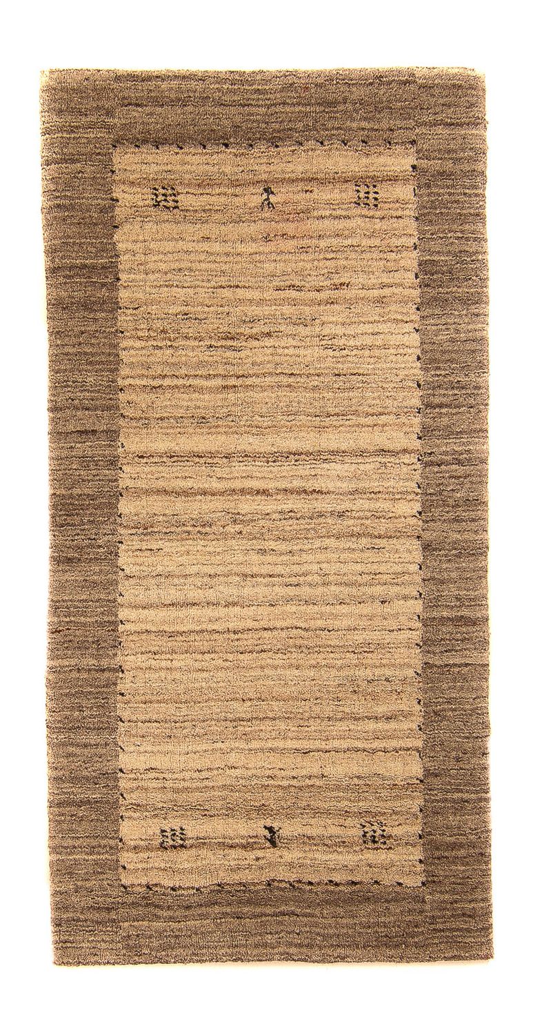Nepal Teppich 142 x 70 cm - hellbraun