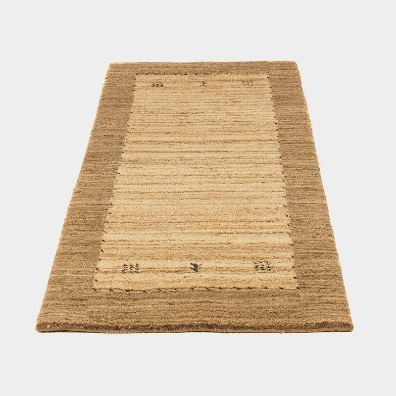 Nepal Teppich 142 x 70 cm - hellbraun