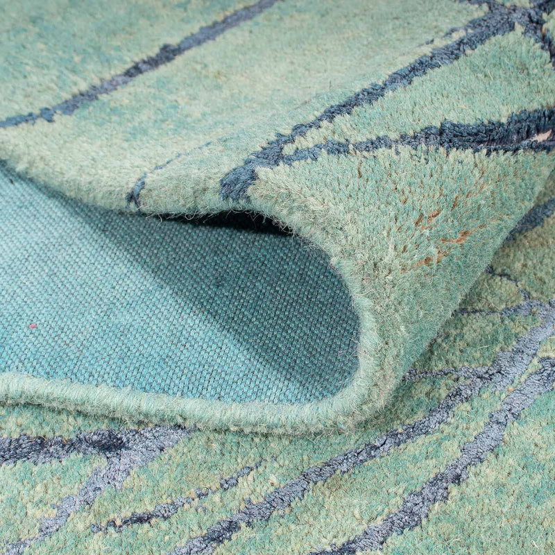 Wollteppich 247 x 147 cm Wohnzimmer Teppich