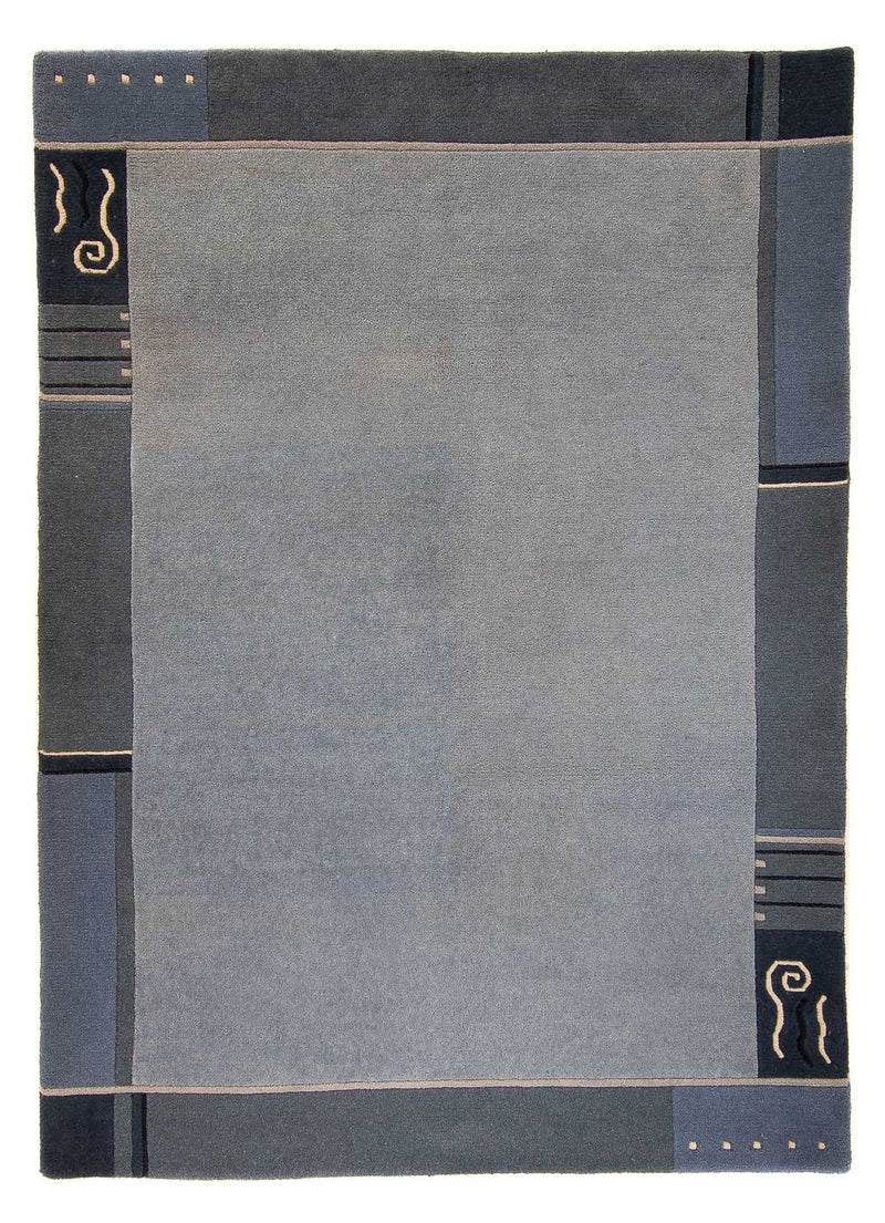Nepal Teppich 240 x 170 cm - hellblau
