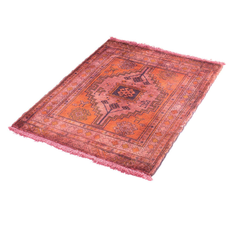 Orientteppich 80 x 67 cm - hellrot