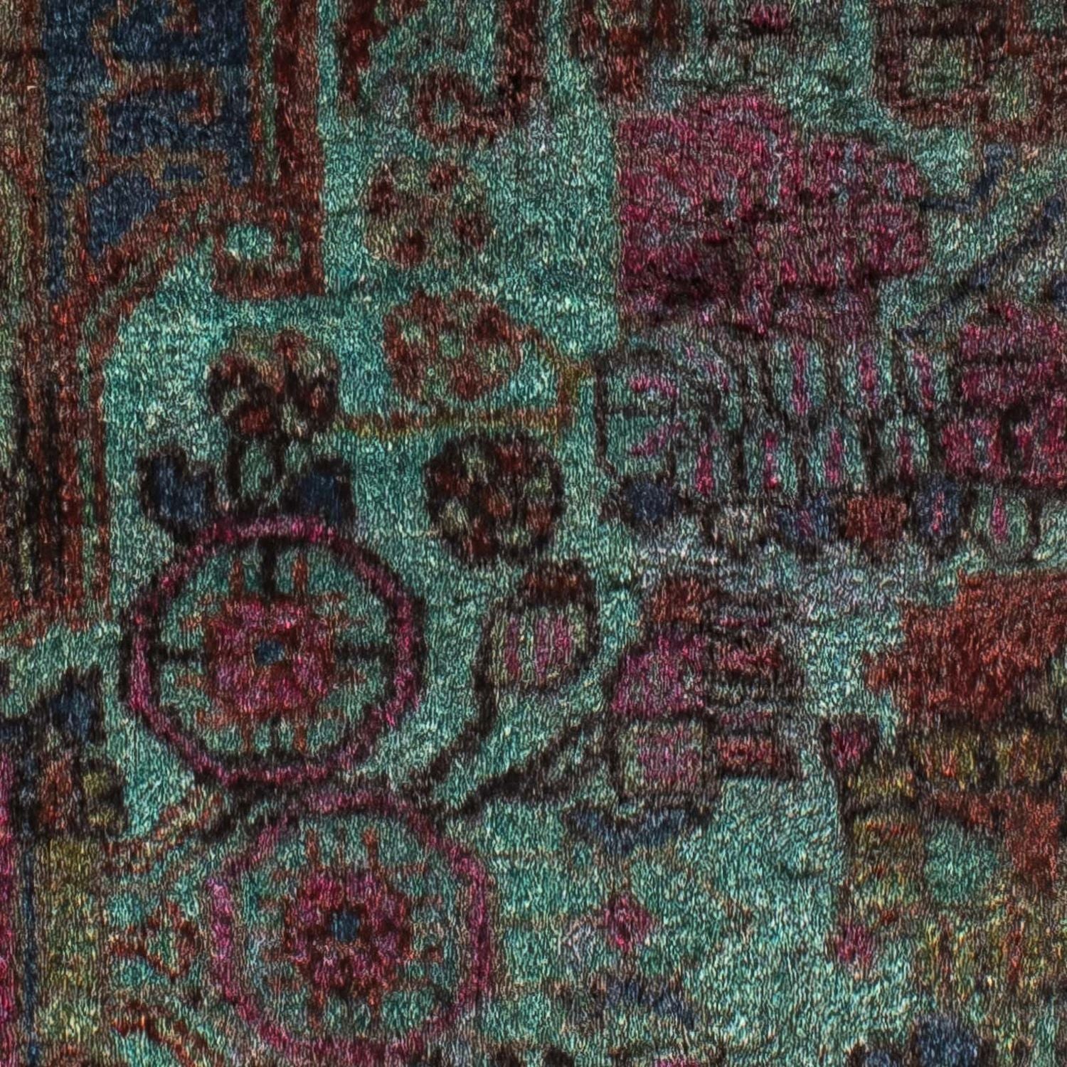 Orientteppich 111 x 80 cm - hellblau
