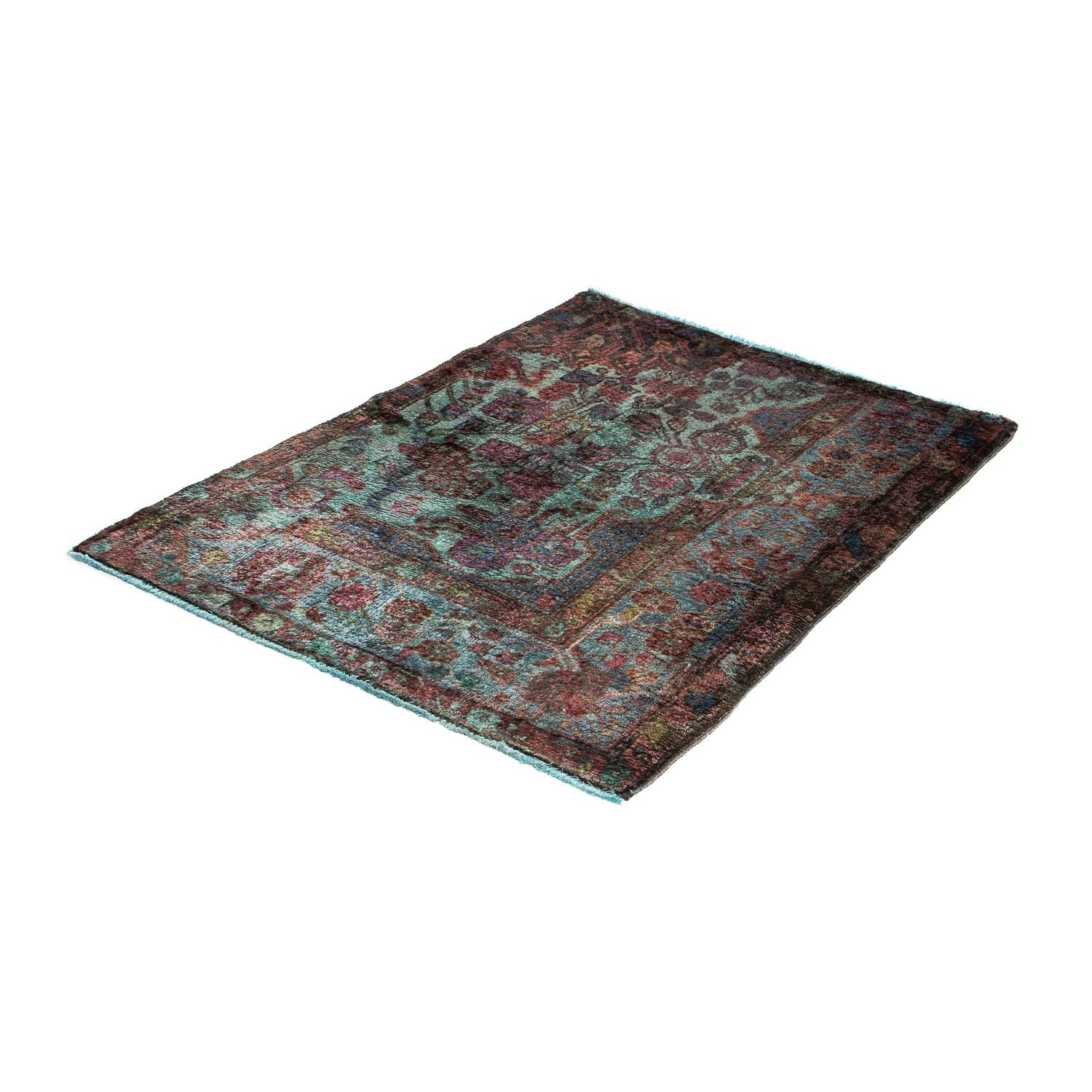 Orientteppich 111 x 80 cm - hellblau