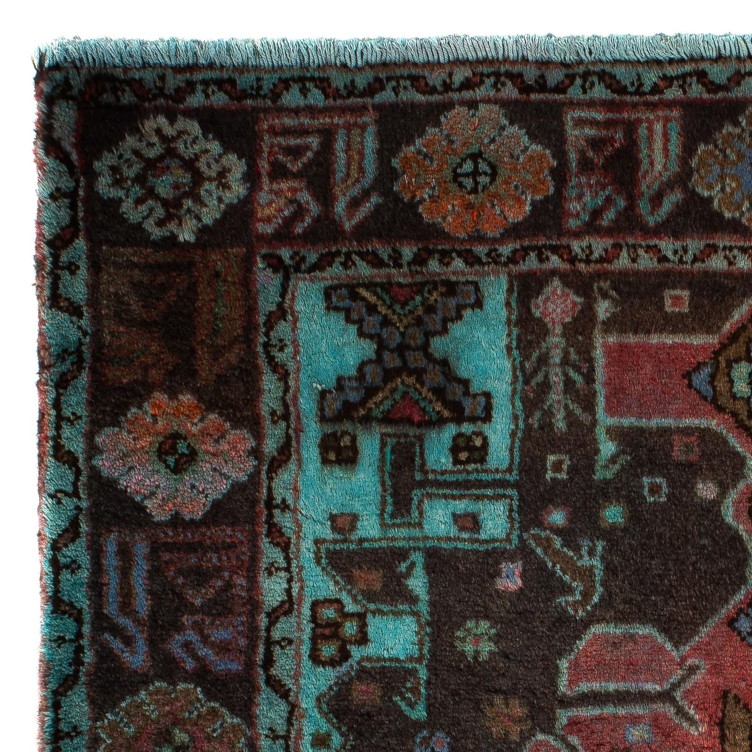 Orientteppich 108 x 101 cm - mehrfarbig