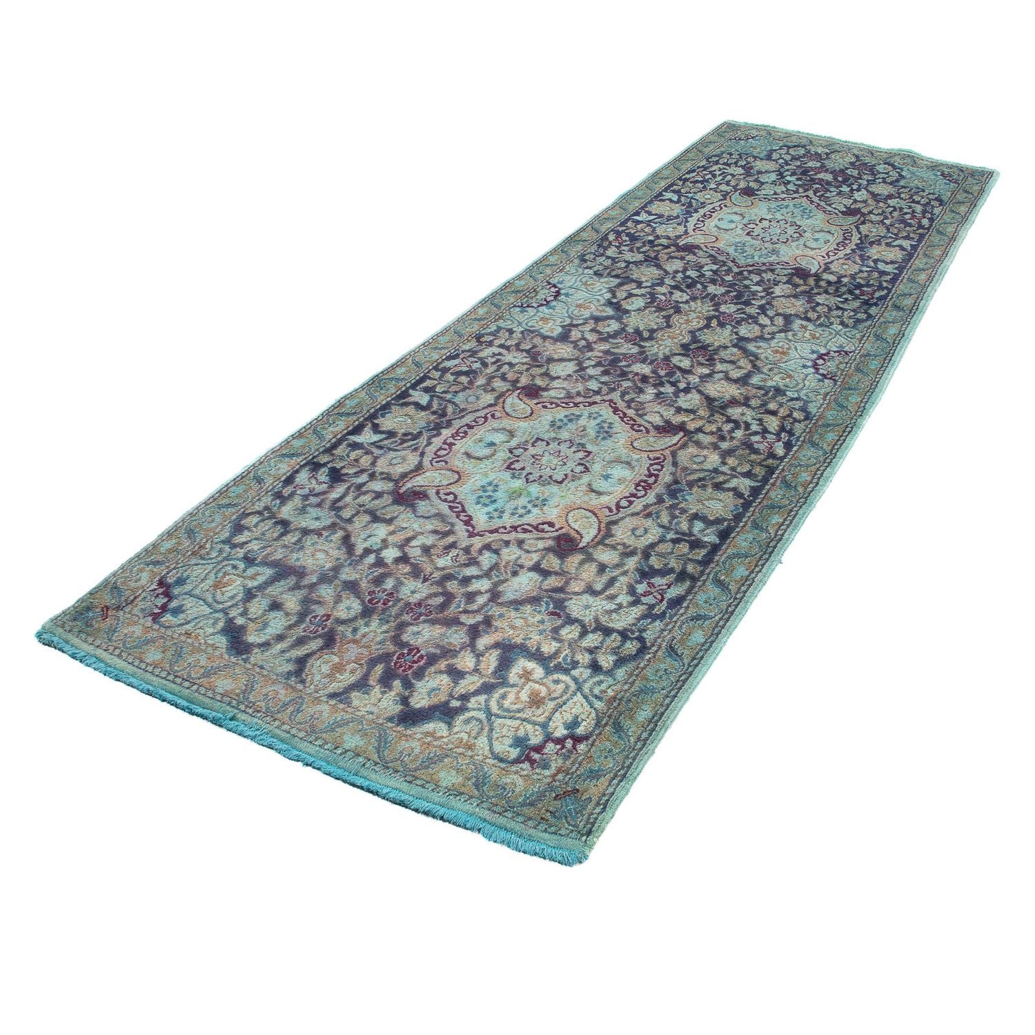 Orientteppich 290 x 92 cm - dunkelblau