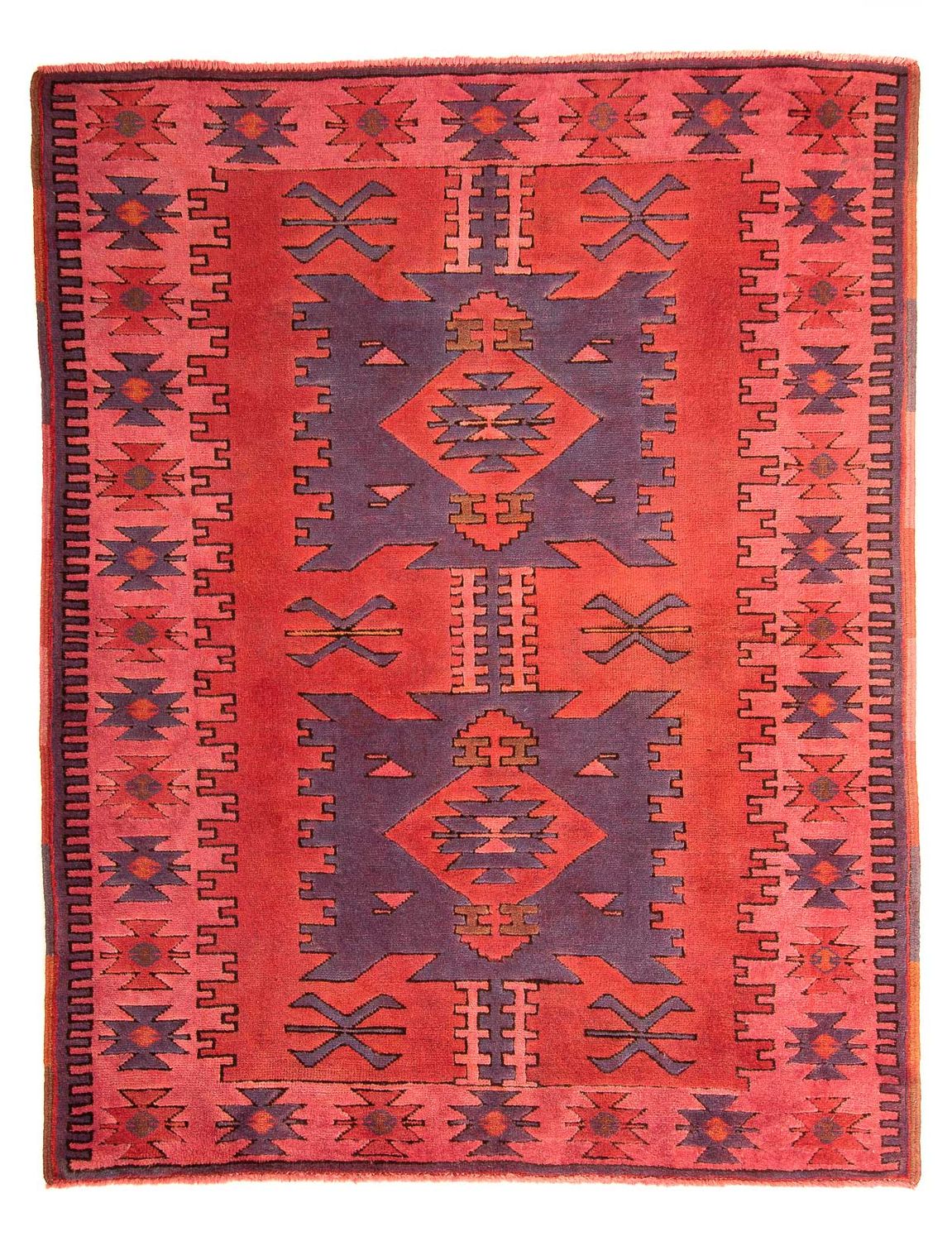 Orientteppich 190 x 150 cm - hellrot