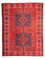 Orientteppich 190 x 150 cm - hellrot