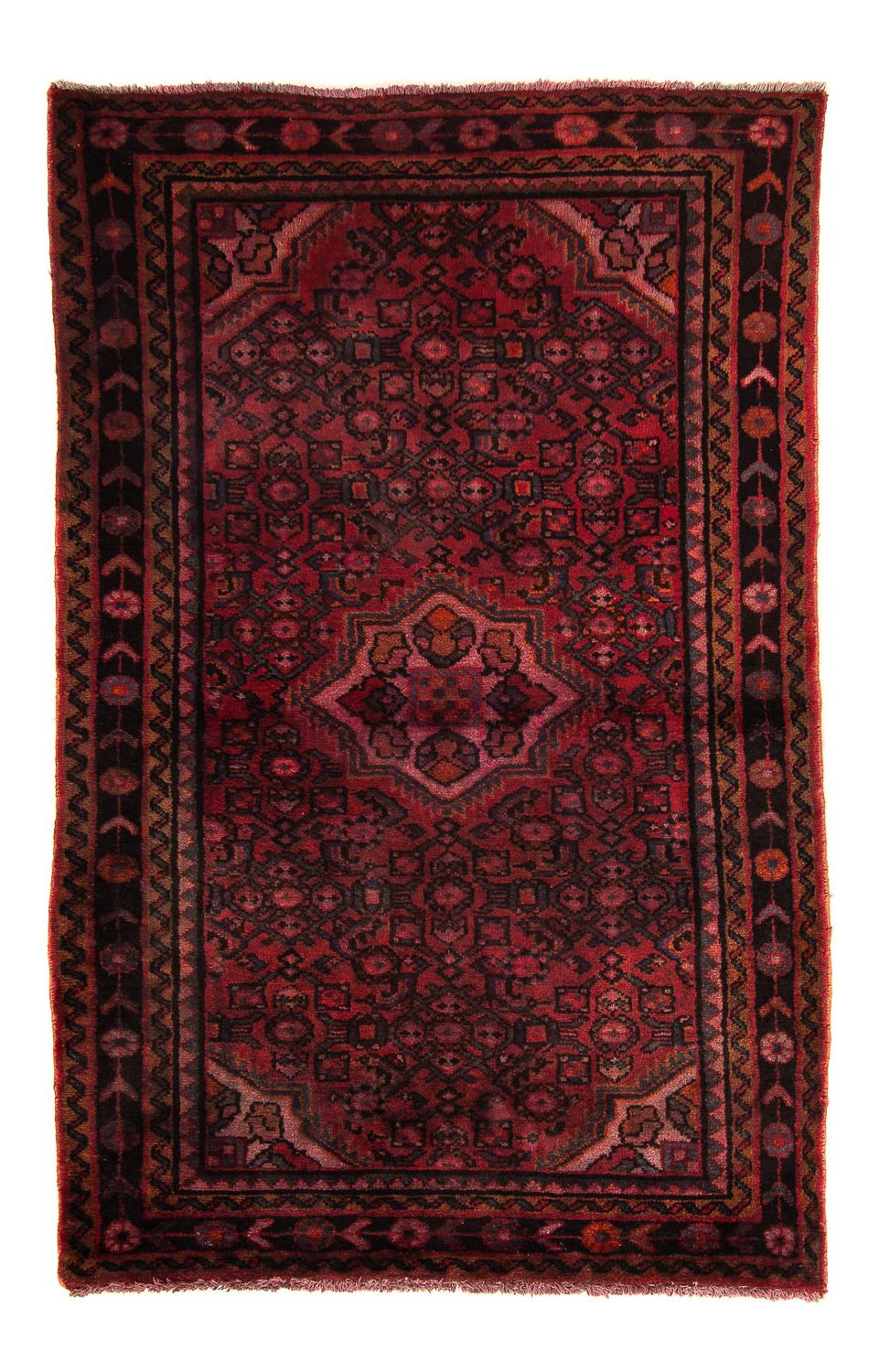 Orientteppich 160 x 98 cm - dunkelrot