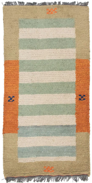 Nepal Teppich 140 x 70 cm - mehrfarbig