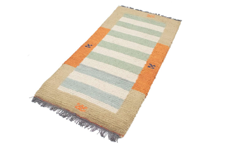 Nepal Teppich 140 x 70 cm - mehrfarbig