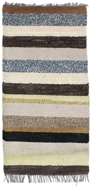 Nepal Teppich 140 x 70 cm - mehrfarbig