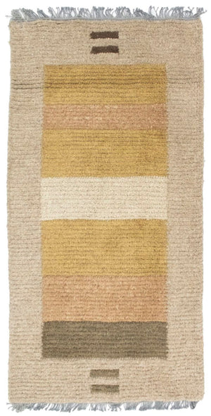 Nepal Teppich 140 x 70 cm - mehrfarbig