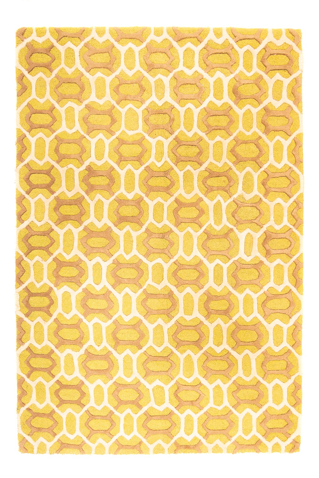 Wollteppich 260 x 180 cm Wohnzimmer Teppich