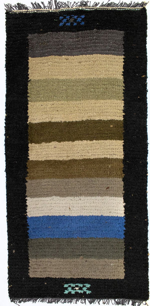 Nepal Teppich 140 x 70 cm - mehrfarbig