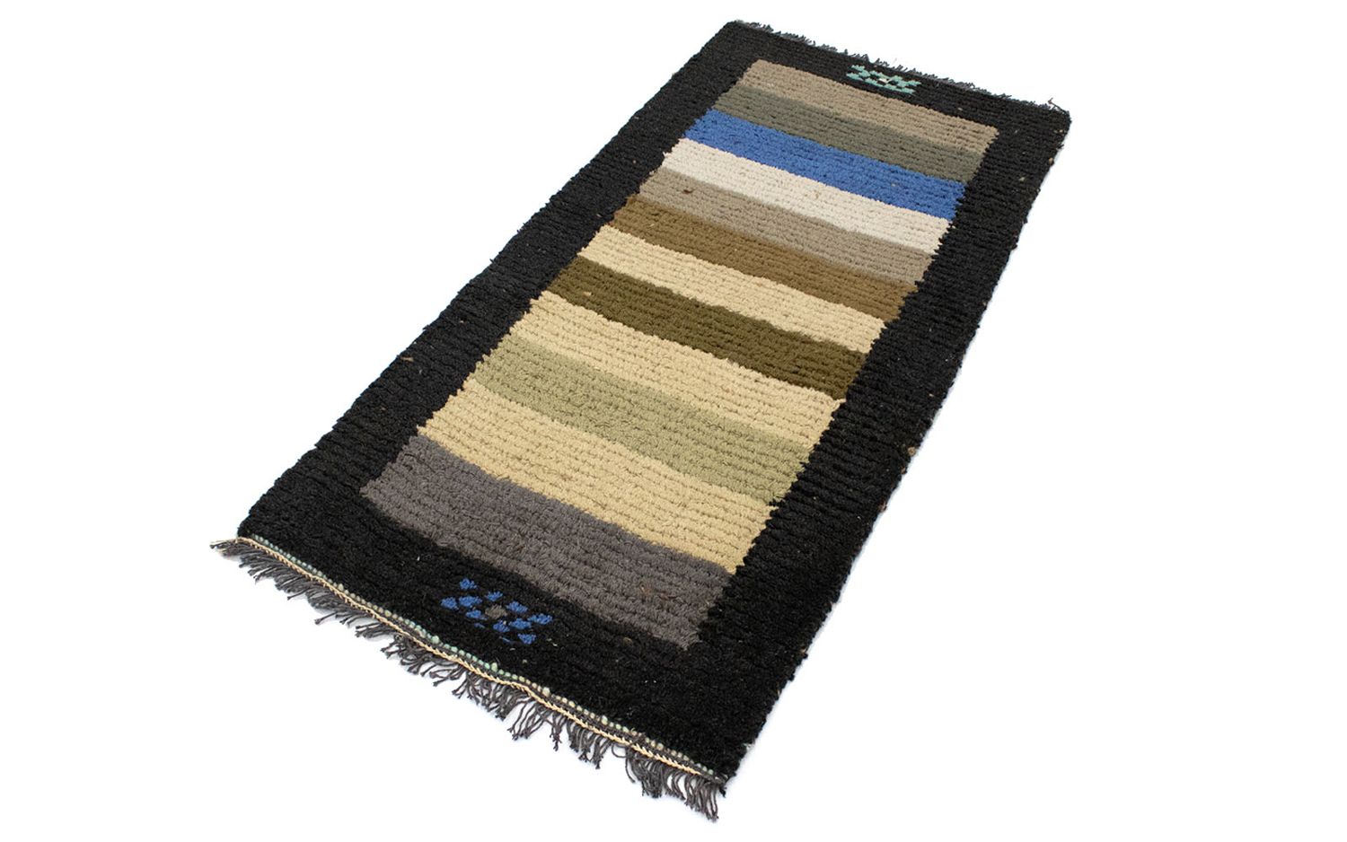 Nepal Teppich 140 x 70 cm - mehrfarbig