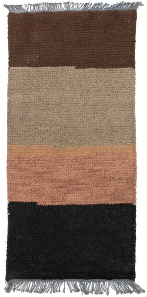 Nepal Teppich 140 x 70 cm - mehrfarbig