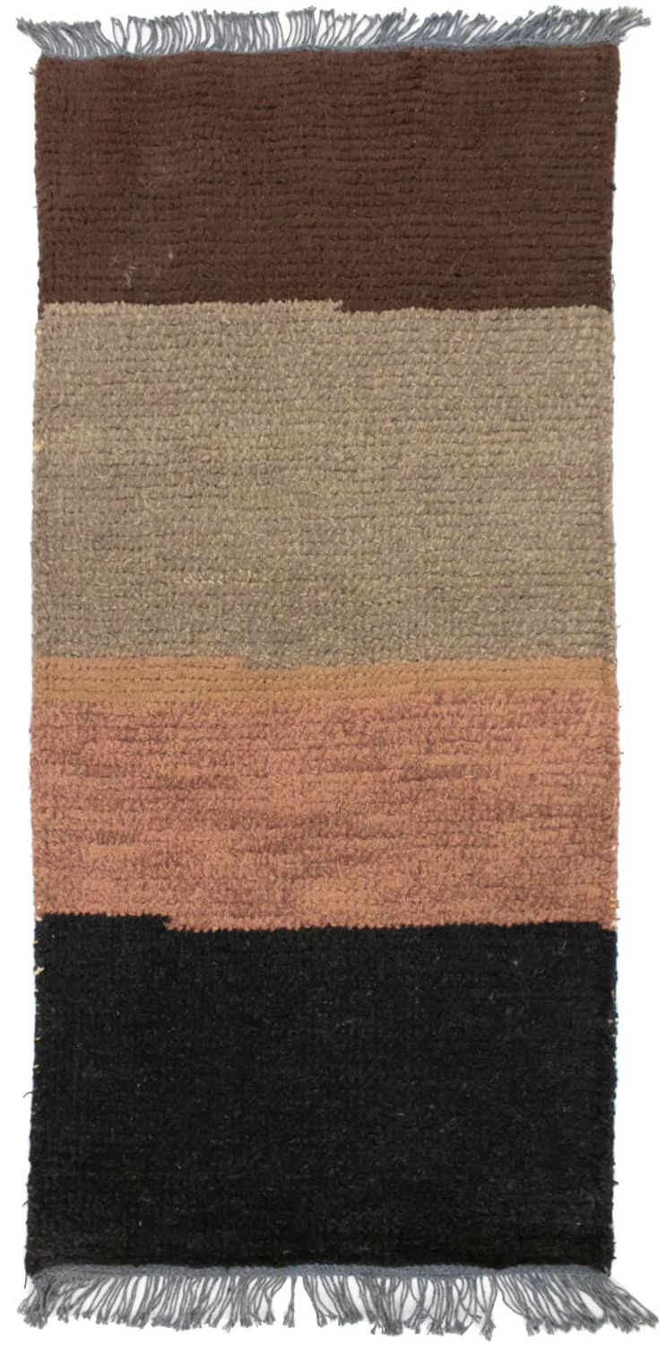 Nepal Teppich 140 x 70 cm - mehrfarbig