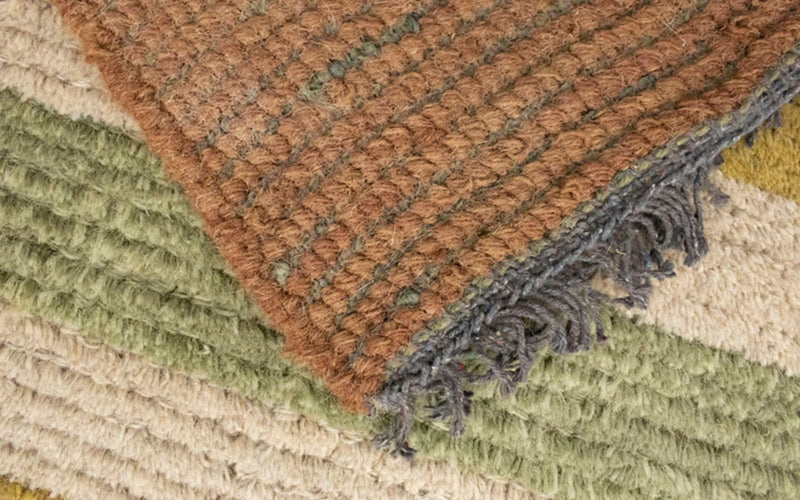 Nepal Teppich 140 x 70 cm - mehrfarbig