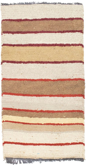 Nepal Teppich 140 x 70 cm - mehrfarbig