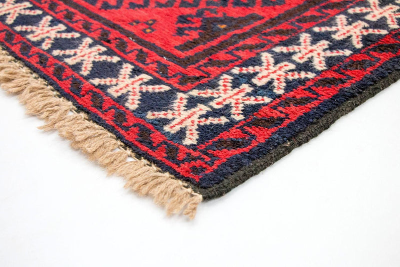 Belutsch Teppich 136 x 76 cm - rot