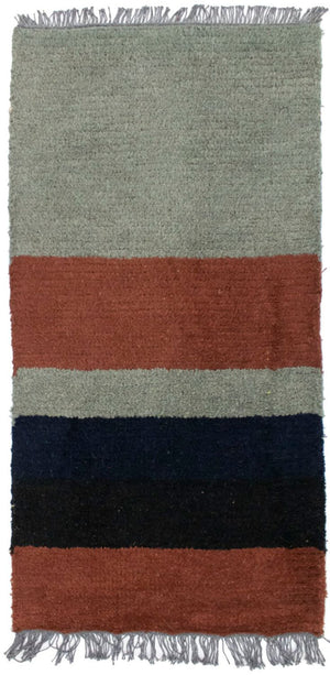 Nepal Teppich 140 x 70 cm - mehrfarbig