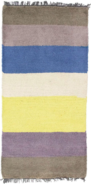 Nepal Teppich 140 x 70 cm - mehrfarbig