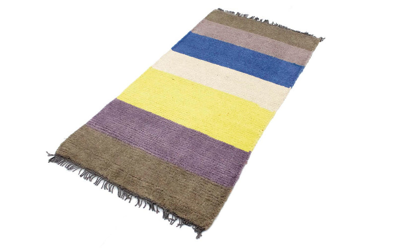 Nepal Teppich 140 x 70 cm - mehrfarbig