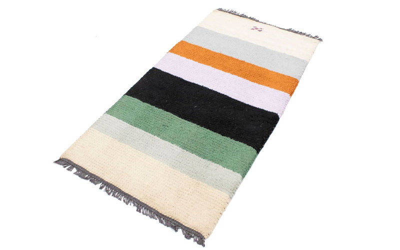 Nepal Teppich 140 x 70 cm - mehrfarbig