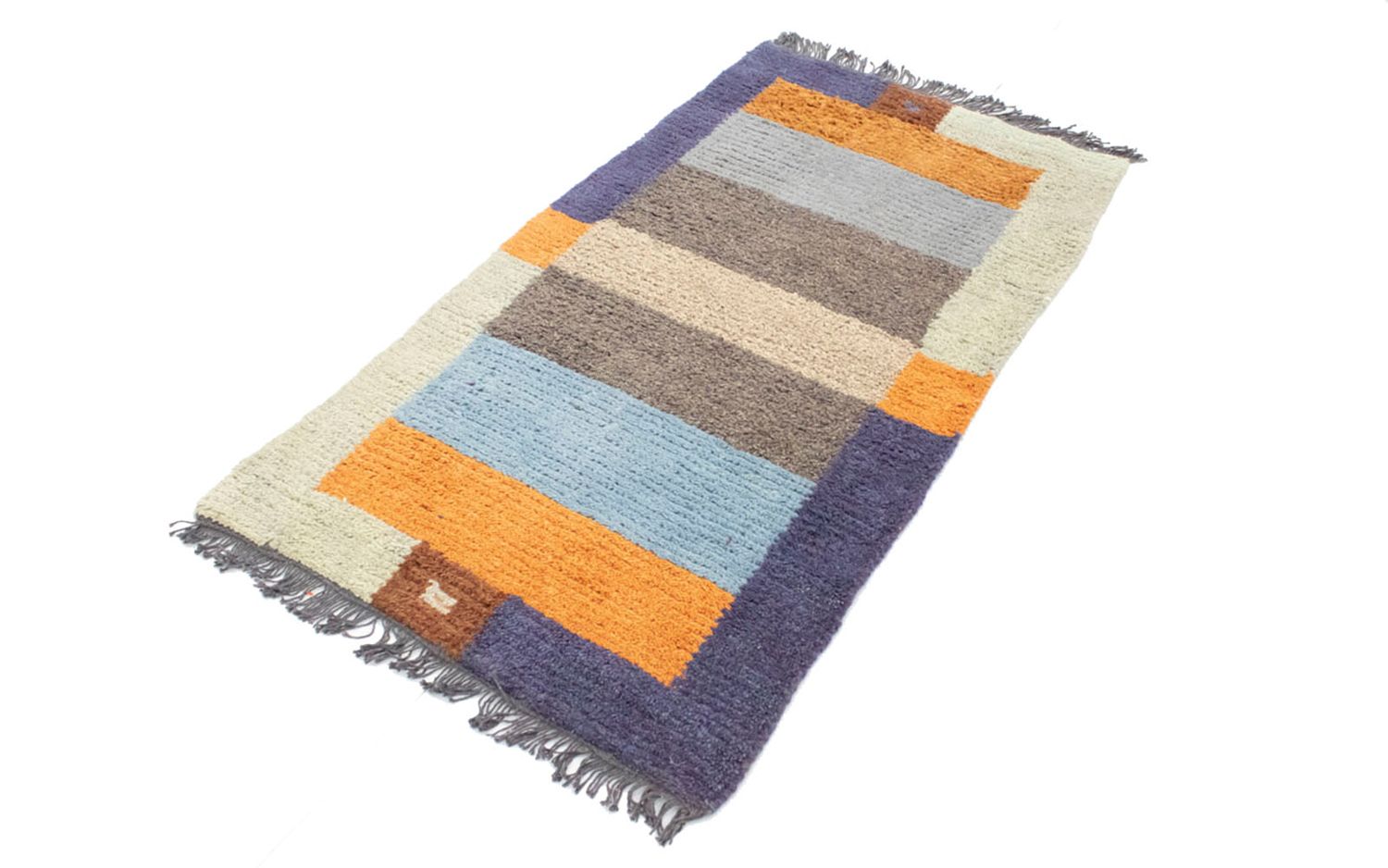 Nepal Teppich 140 x 70 cm - mehrfarbig
