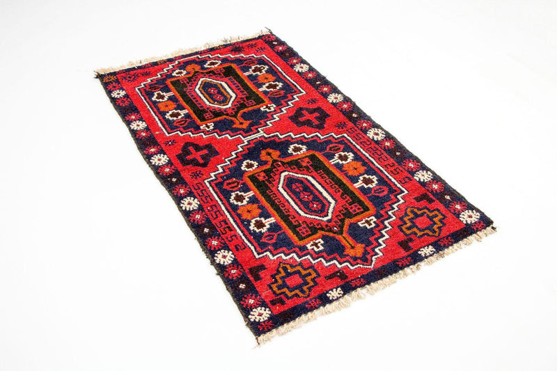 Belutsch Teppich 135 x 78 cm - rot