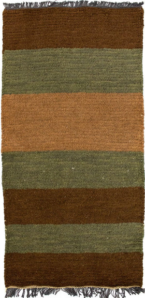 Nepal Teppich 140 x 70 cm - mehrfarbig