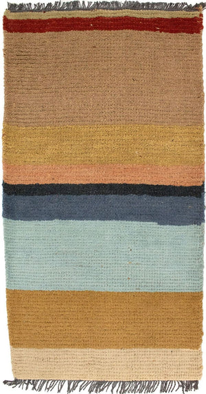 Nepal Teppich 140 x 70 cm - mehrfarbig