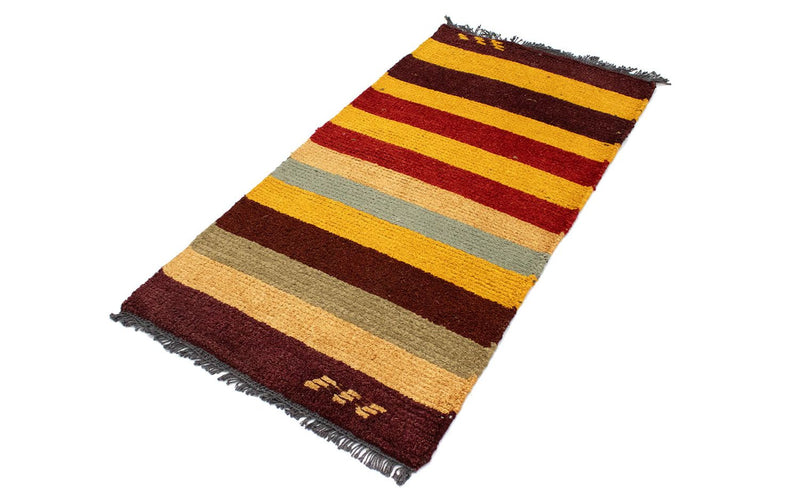 Nepal Teppich 140 x 70 cm - mehrfarbig