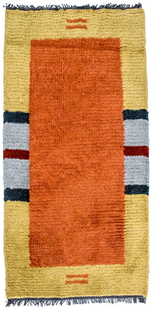 Nepal Teppich 140 x 70 cm - mehrfarbig