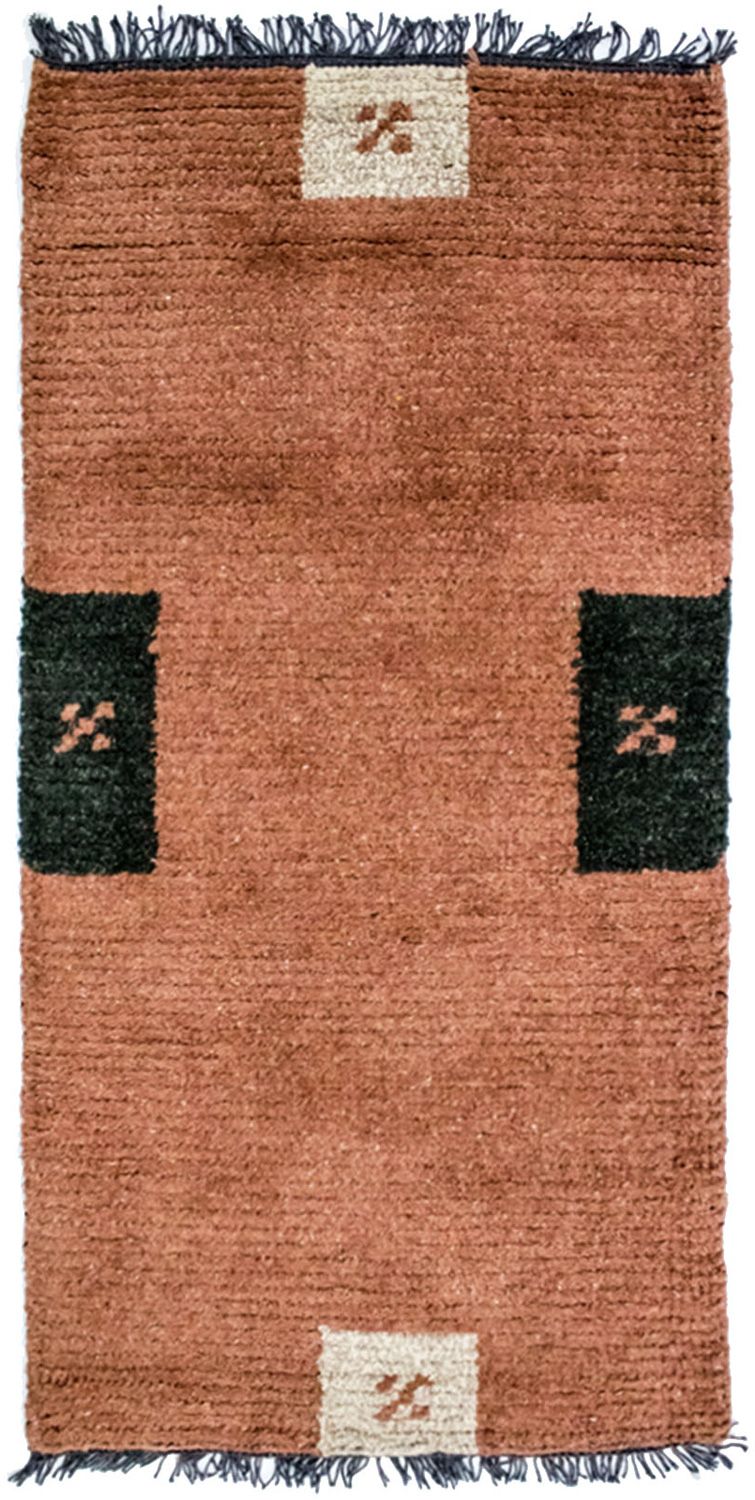 Nepal Teppich 140 x 70 cm - mehrfarbig