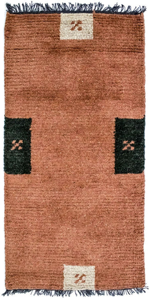 Nepal Teppich 140 x 70 cm - mehrfarbig