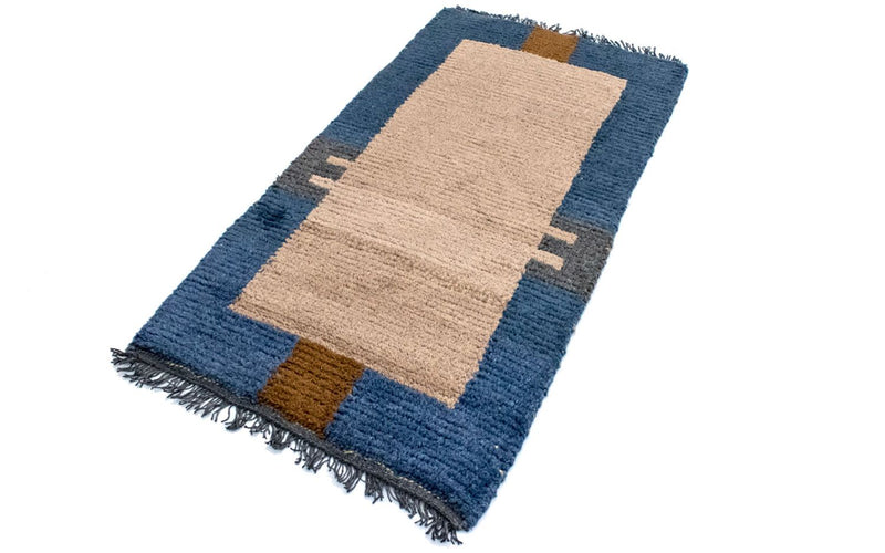 Nepal Teppich 140 x 70 cm - mehrfarbig