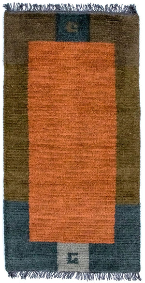 Nepal Teppich 140 x 70 cm - mehrfarbig