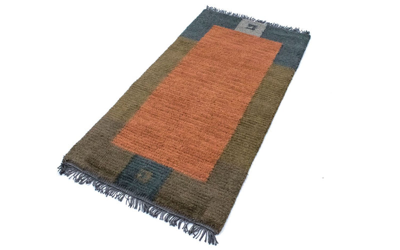 Nepal Teppich 140 x 70 cm - mehrfarbig