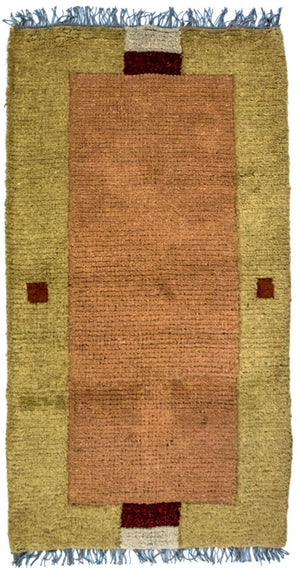 Nepal Teppich 140 x 70 cm - mehrfarbig