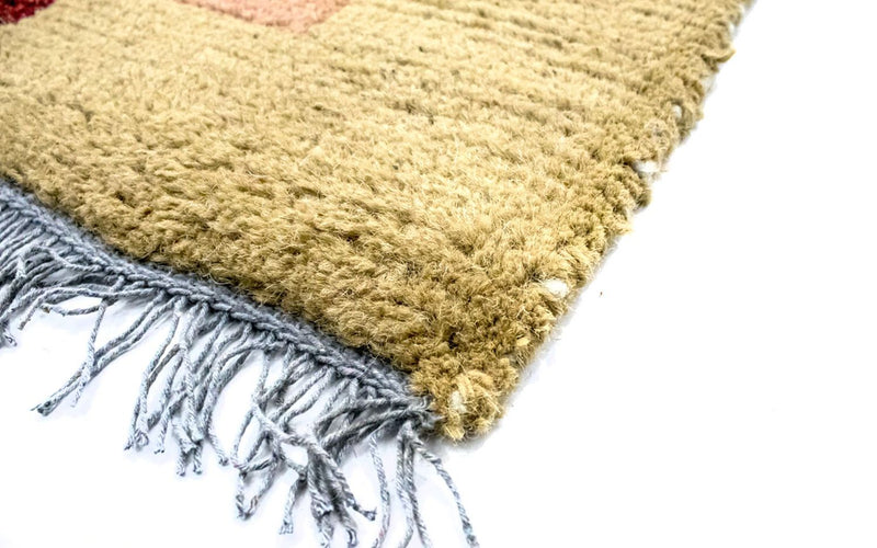 Nepal Teppich 140 x 70 cm - mehrfarbig