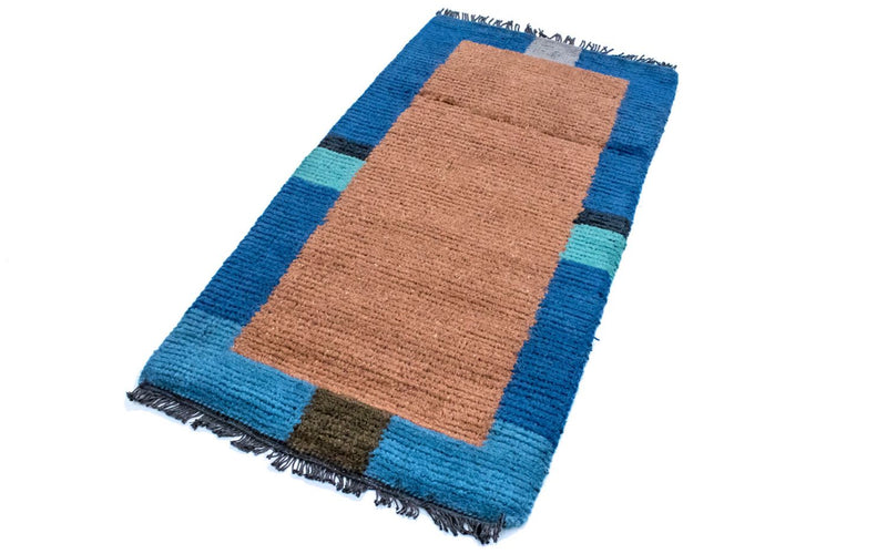 Nepal Teppich 140 x 70 cm - mehrfarbig
