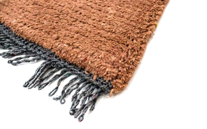 Nepal Teppich 140 x 70 cm - braun