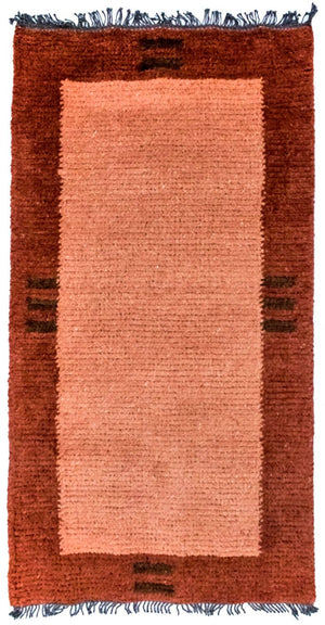 Nepal Teppich 140 x 70 cm - mehrfarbig
