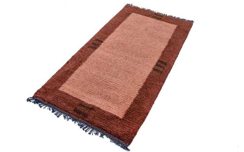 Nepal Teppich 140 x 70 cm - mehrfarbig