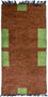 Nepal Teppich 140 x 70 cm - braun