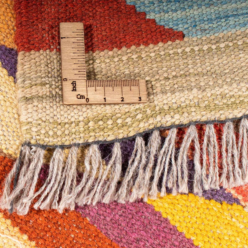 Kelim Teppich - Trendy 215 x 166 cm - mehrfarbig