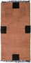Nepal Teppich 140 x 70 cm - braun