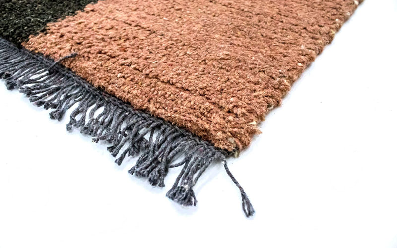 Nepal Teppich 140 x 70 cm - braun