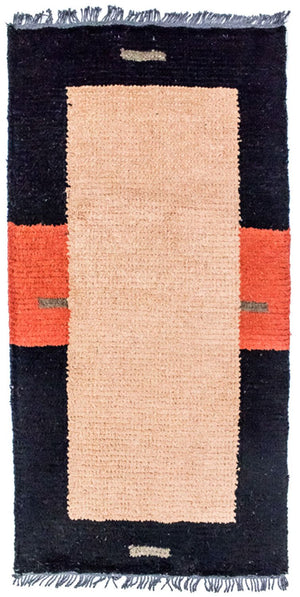 Nepal Teppich 140 x 70 cm - mehrfarbig